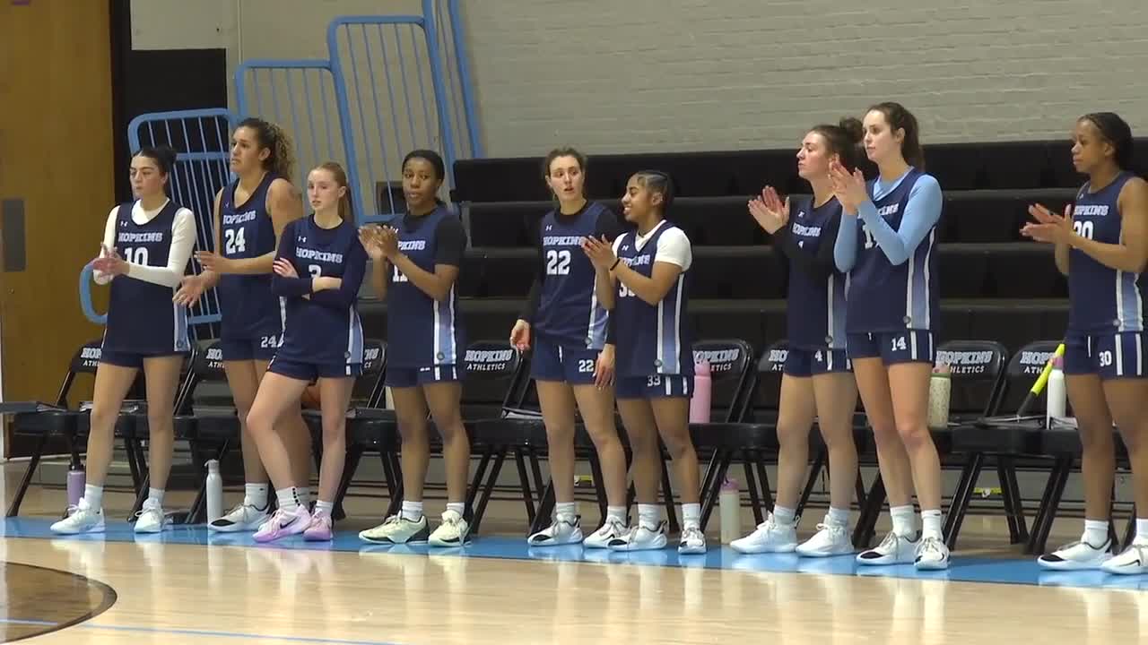 Johns Hopkins women's basketball remains undefeated at 22-0, ranked No. 3