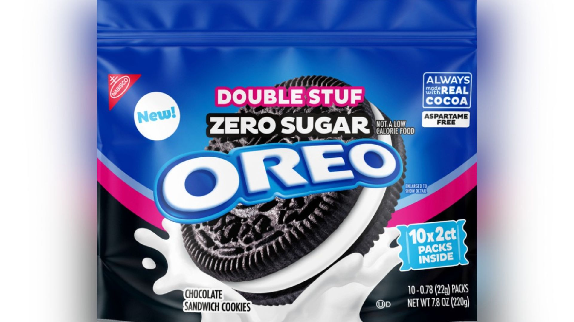 This image provided by Oreo shows Oreo Zero Sugar Cookies. 