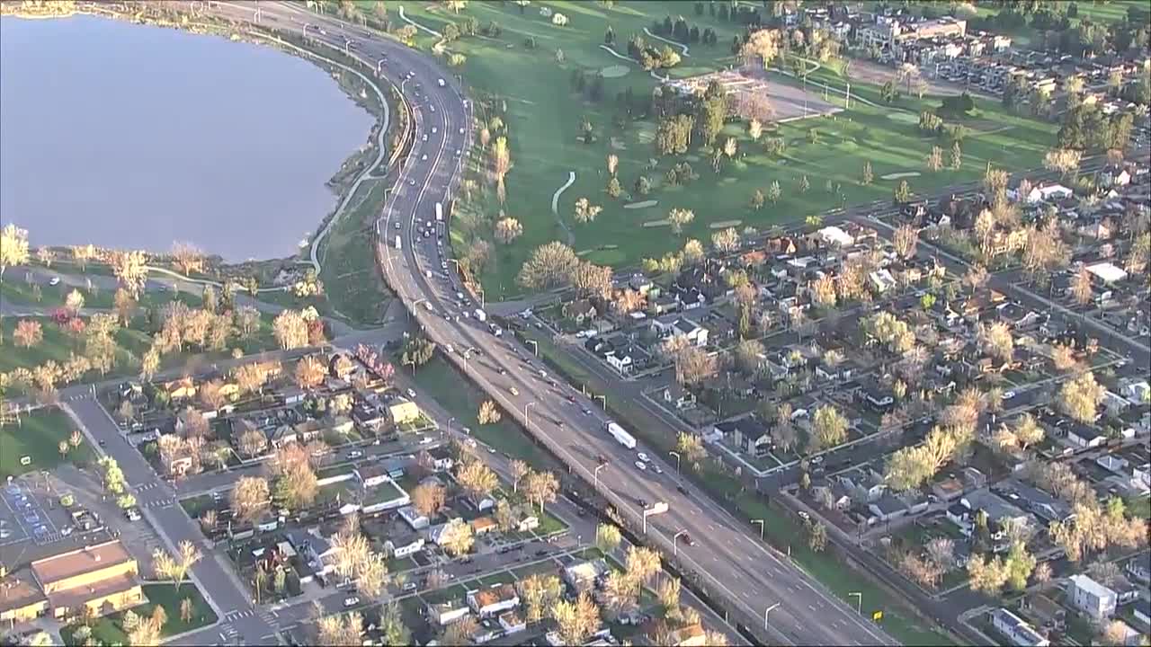 Crash in Denver at I-70 and Lowell_May 7 2021