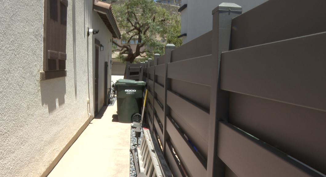 Dan Doe used grant money from the San Elijo Hills Fire Safe Council to buy a steel fence. 