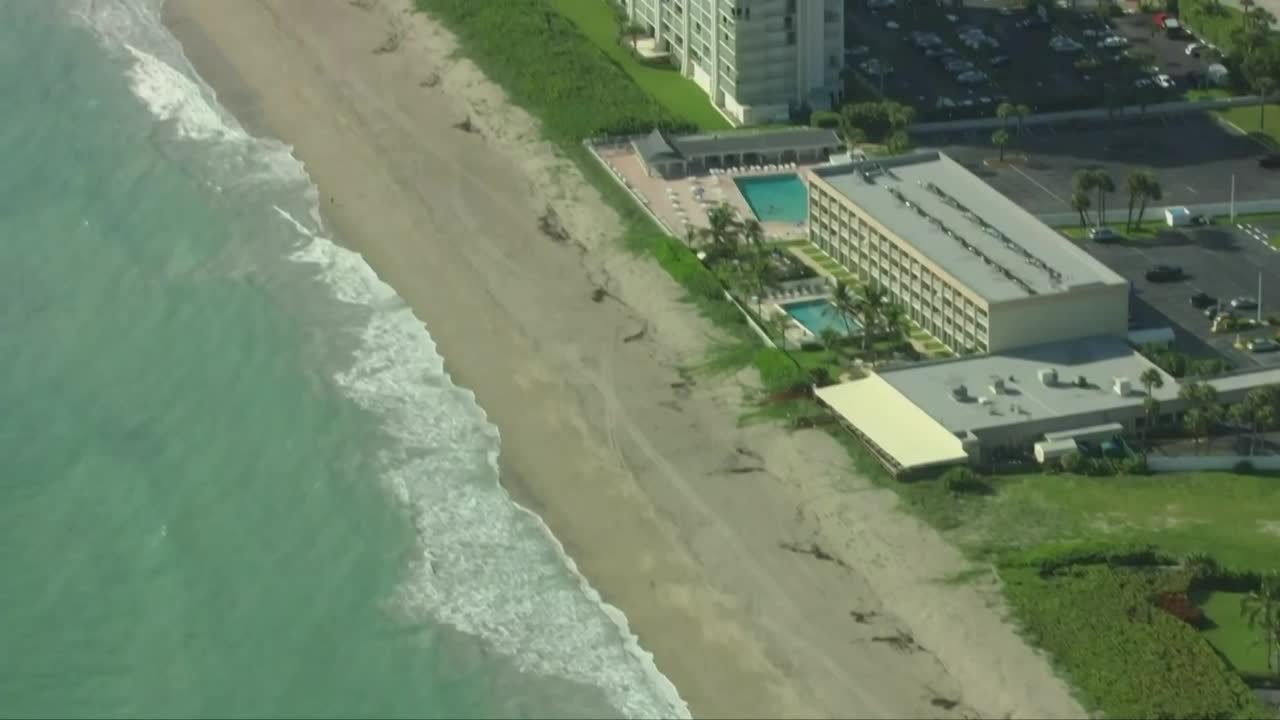 Chopper 5 view of South Ocean Drive in St. Lucie County, Sept. 20, 2022