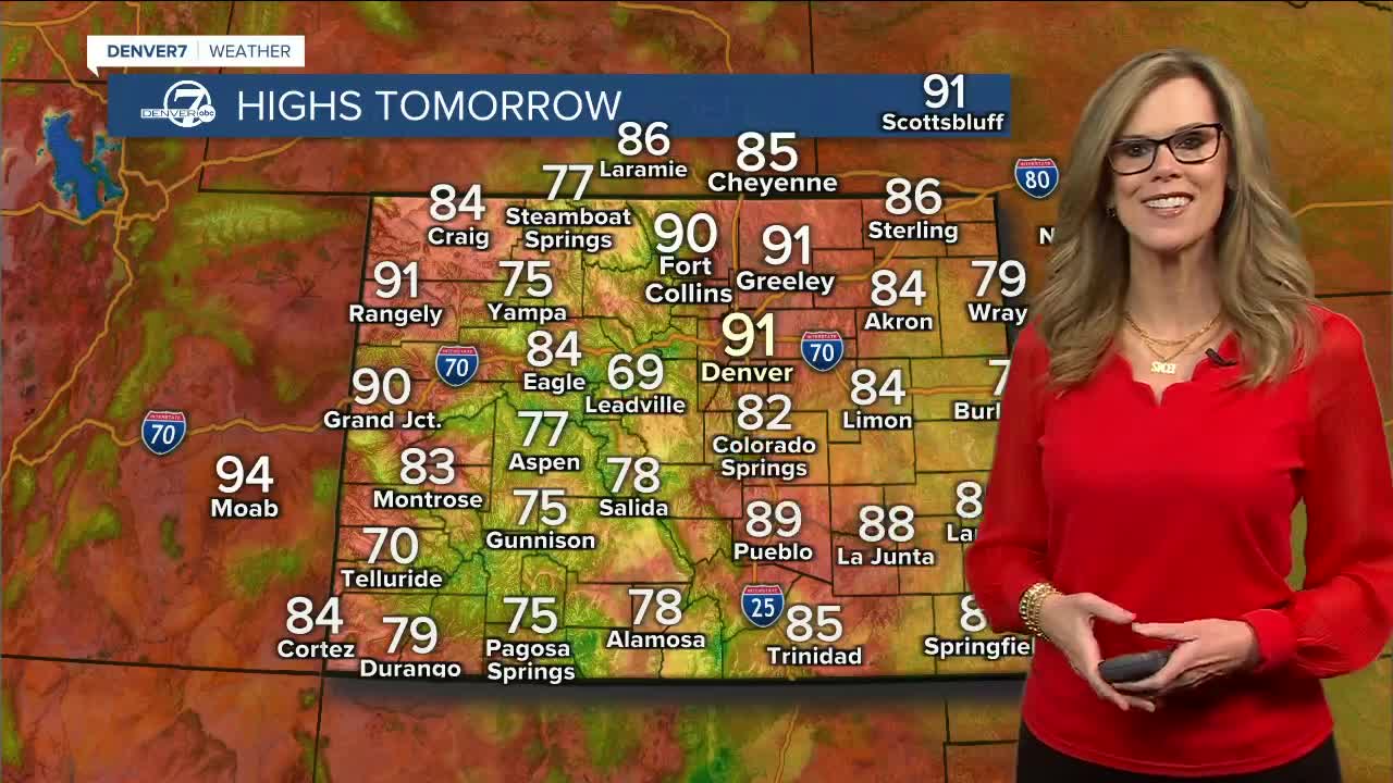 Highs on Sunday