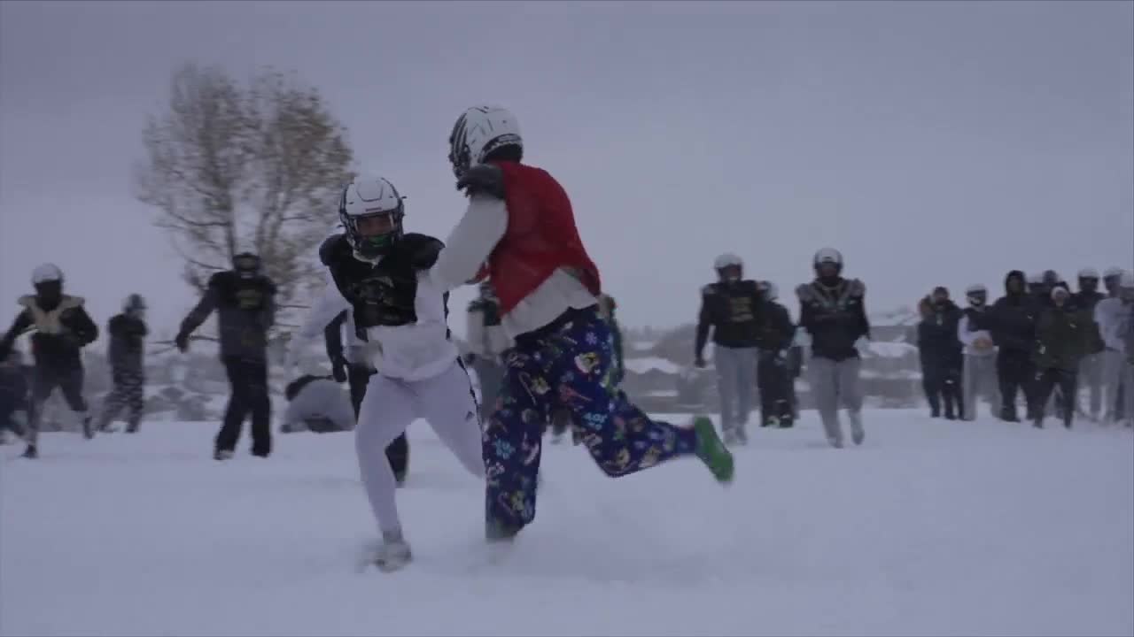 Mountain Vista High School snow practice