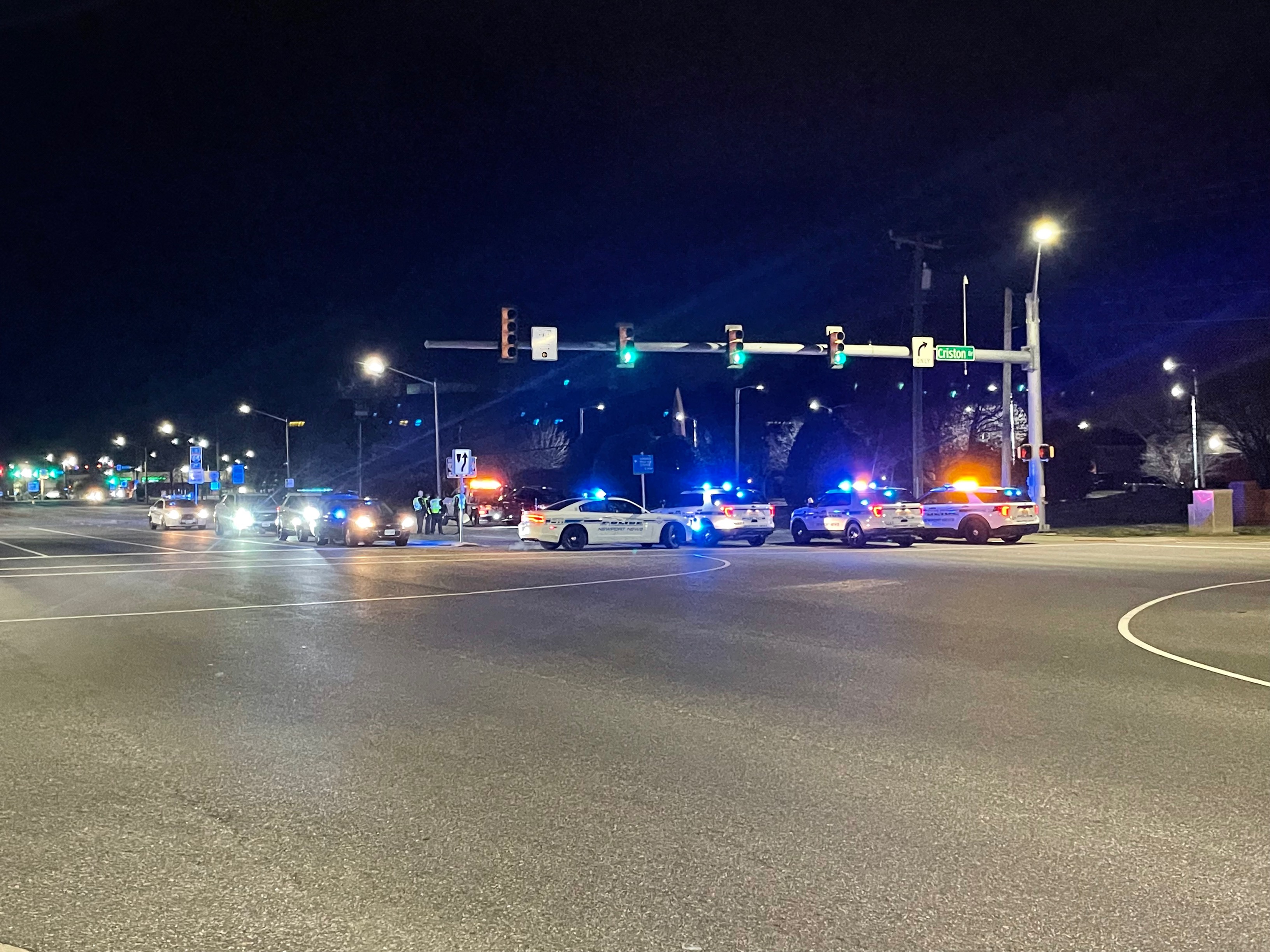 Woman hospitalized after auto-pedestrian crash at Oyster Point Rd, Jefferson Ave intersection in Newport News