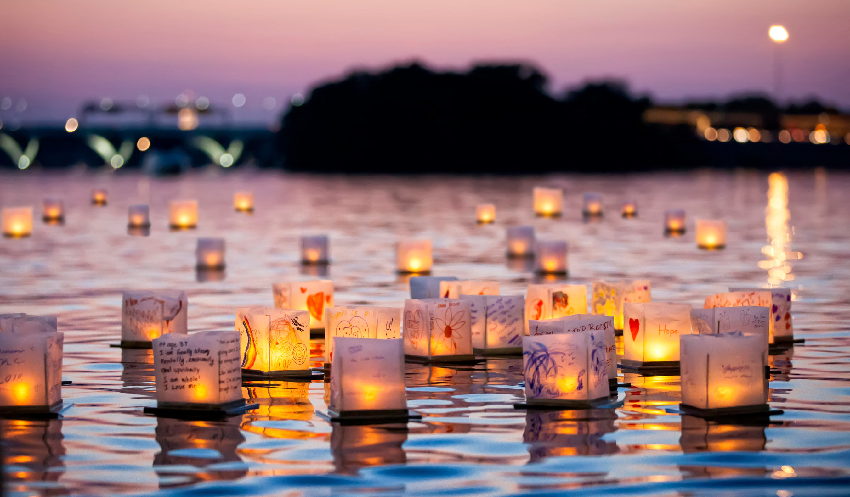 Water Lantern Festival in Colorado