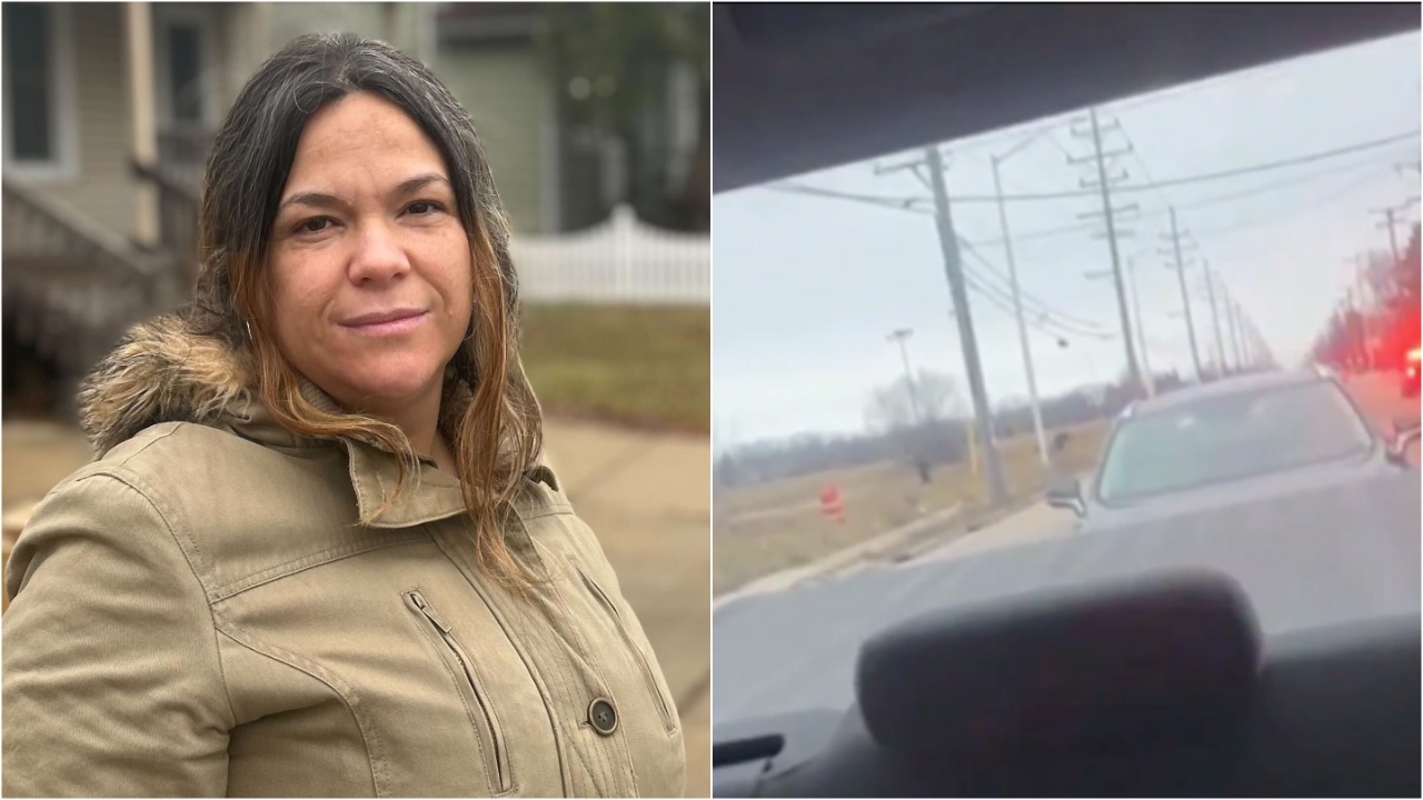 Kenosha woman records police chase 