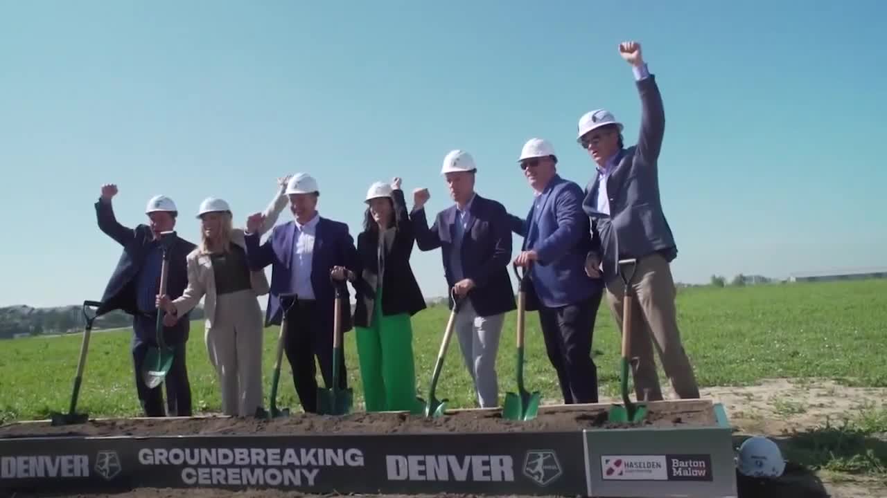 Denver NWSL temporary stadium groundbreaking 6-9-25