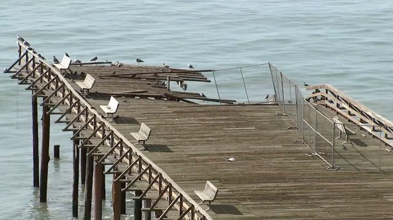 Pier at Seacliff State Beach in Aptos