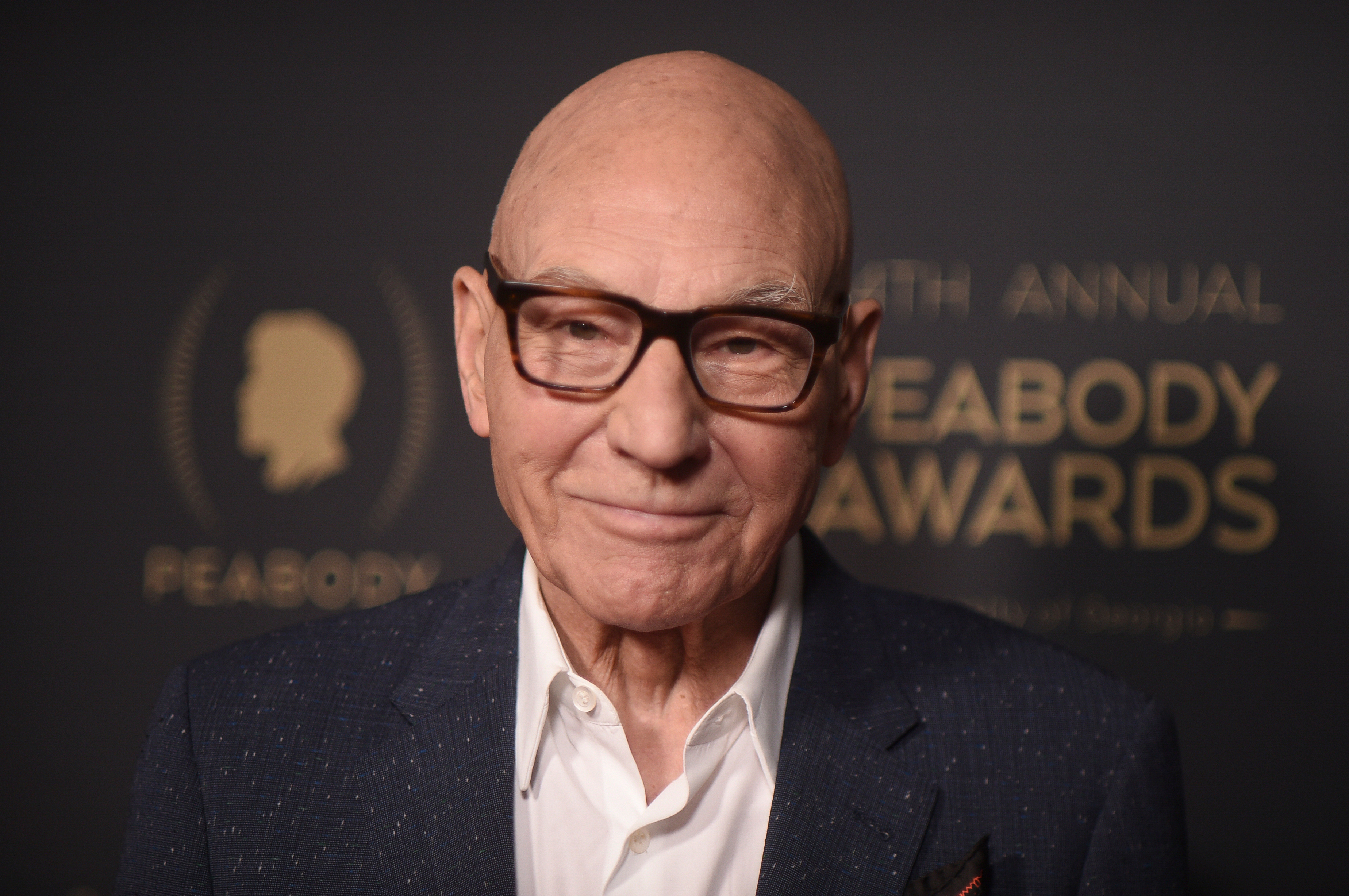 FILE - Patrick Stewart attends the 84th Annual Peabody Awards on Sunday, June 9, 2024, in Beverly Hills, Calif.