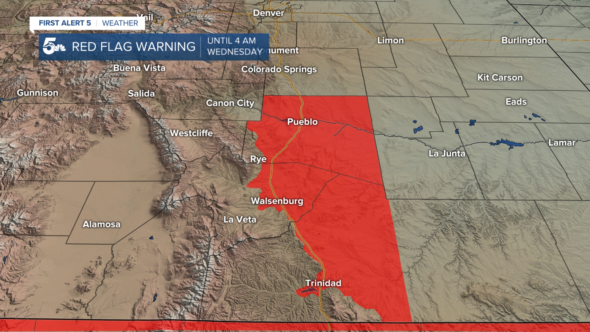 Overnight Red Flag Warning