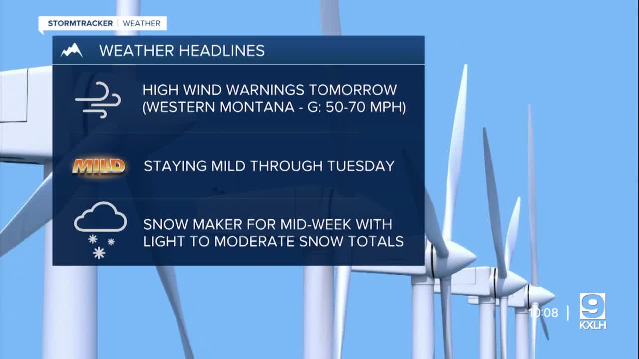 Mild and windy for Sunday to wrap up the weekend.
