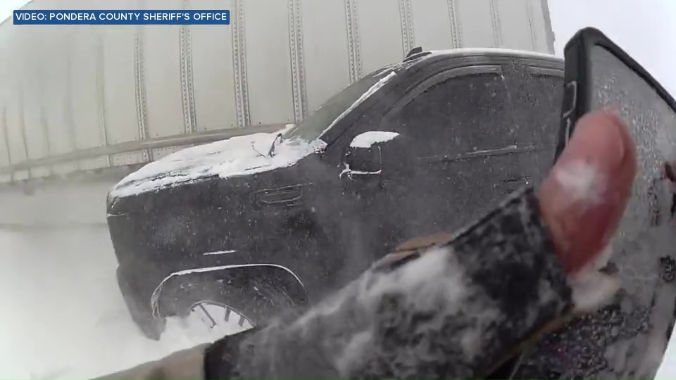 Pondera County deputy close call in blizzard