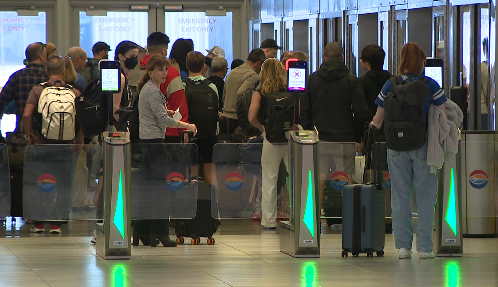 Passengers at Tampa International Airport on 11/22/23