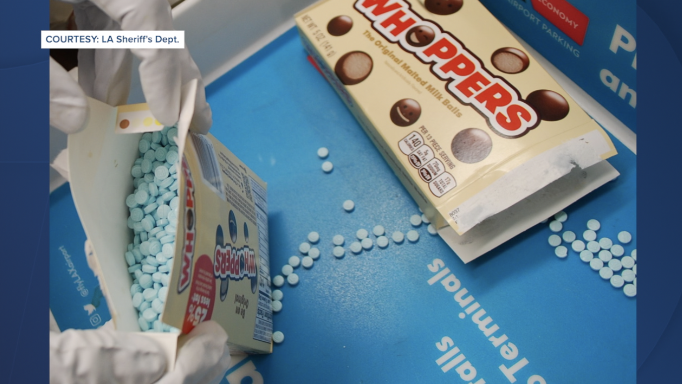 Fentanyl seized at LAX hidden inside candy packaging 