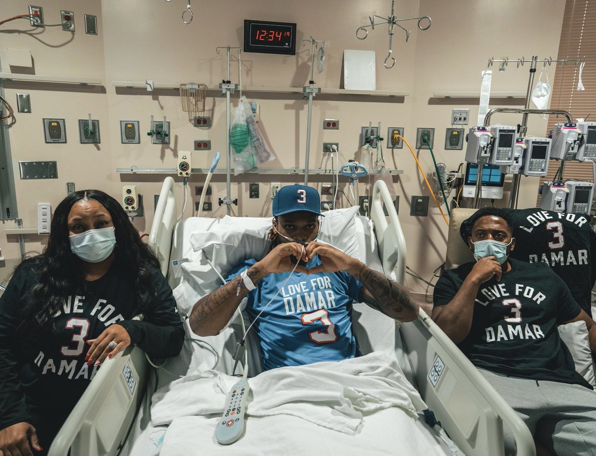 Damar Hamlin in UC Medical Center
