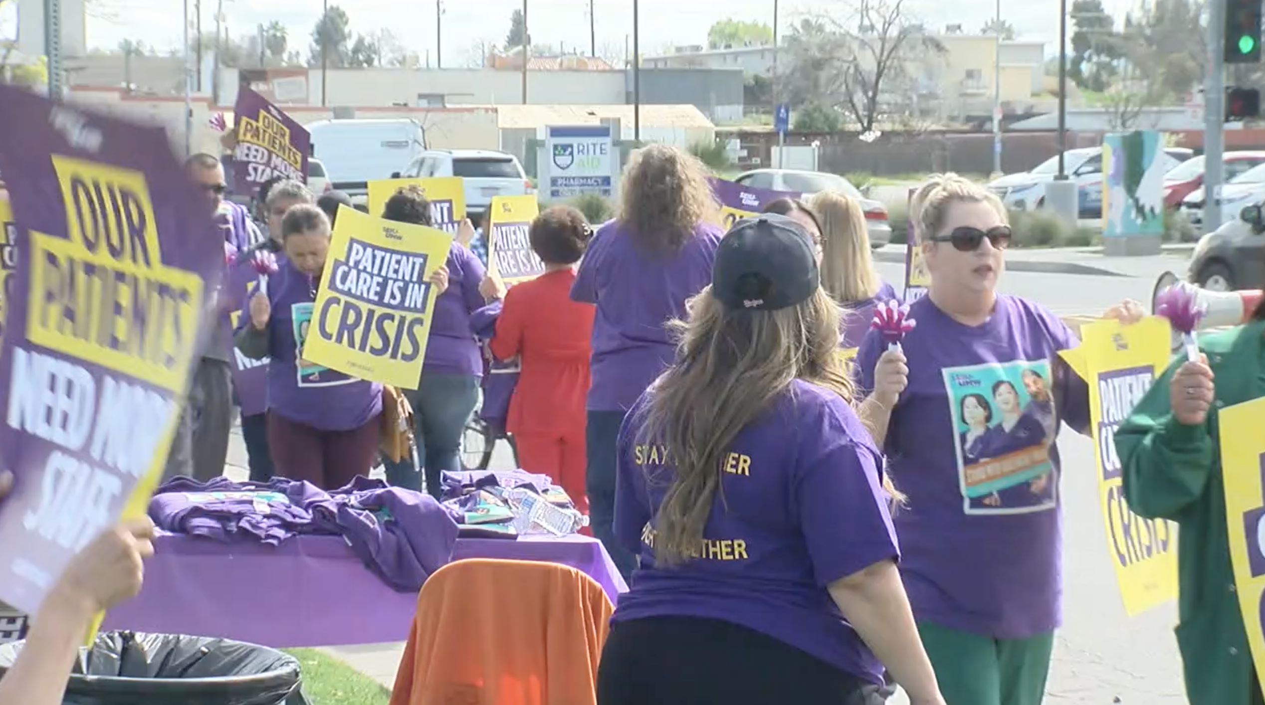 Dignity staff protests low staffing levels