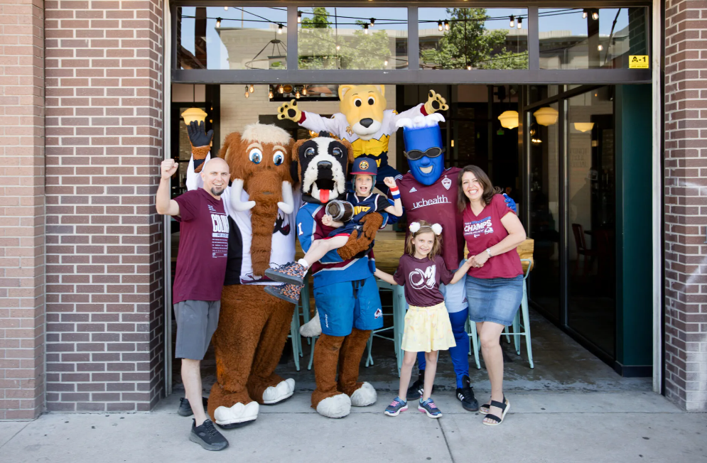 Jameson goes bowling with his mascot buddies