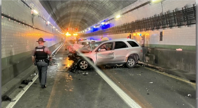 Wrong-way Downtown Tunnel Crash