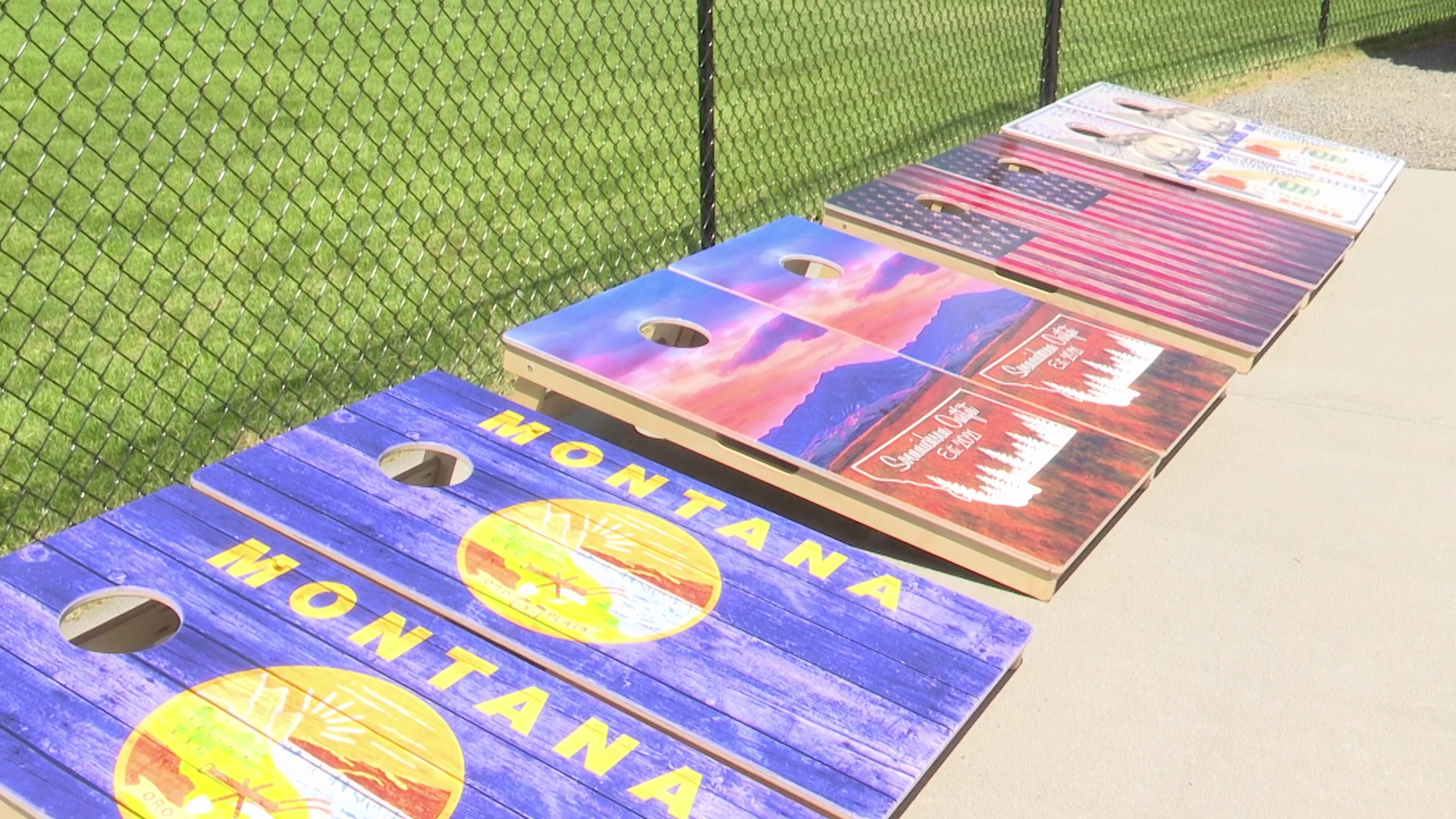Family creates customizable Montana-made cornhole boards