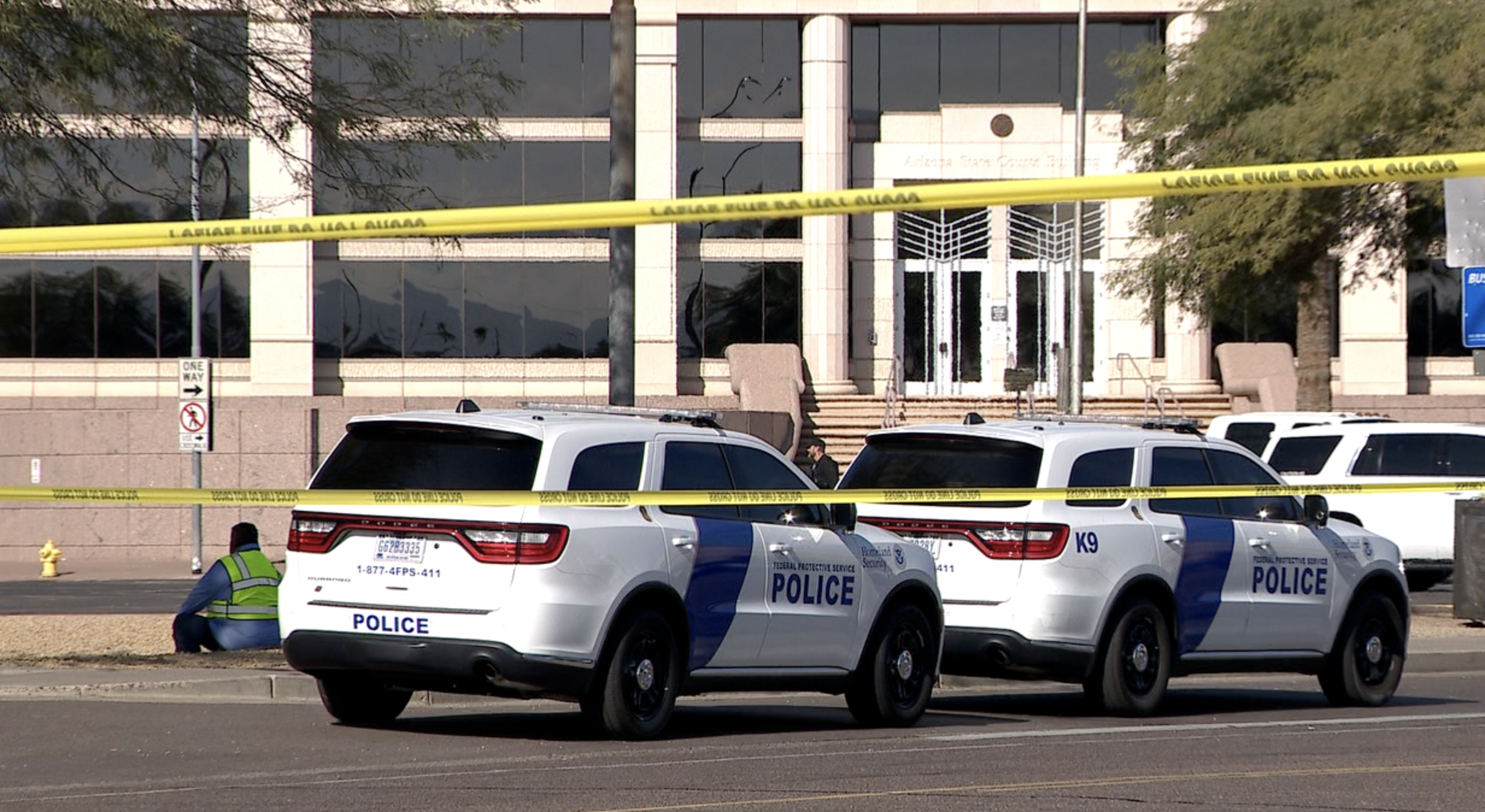 Arizona Supreme Court suspicious package scene