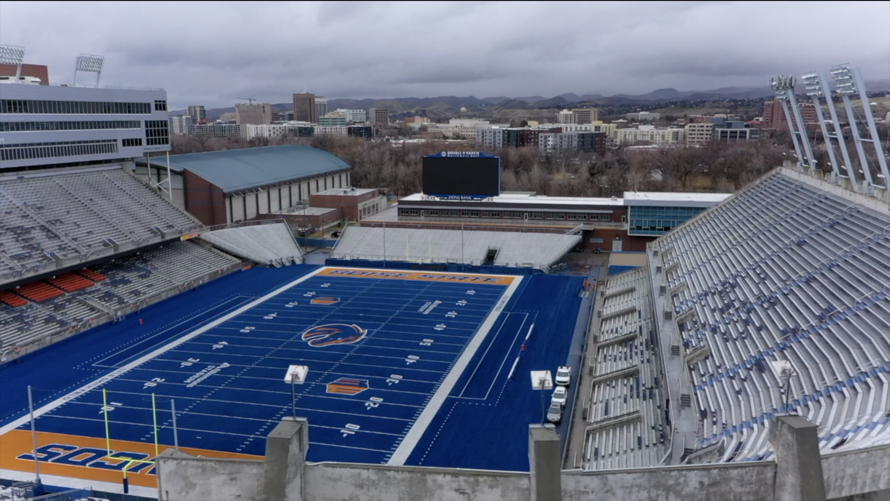 Drone Shot of North Endzone