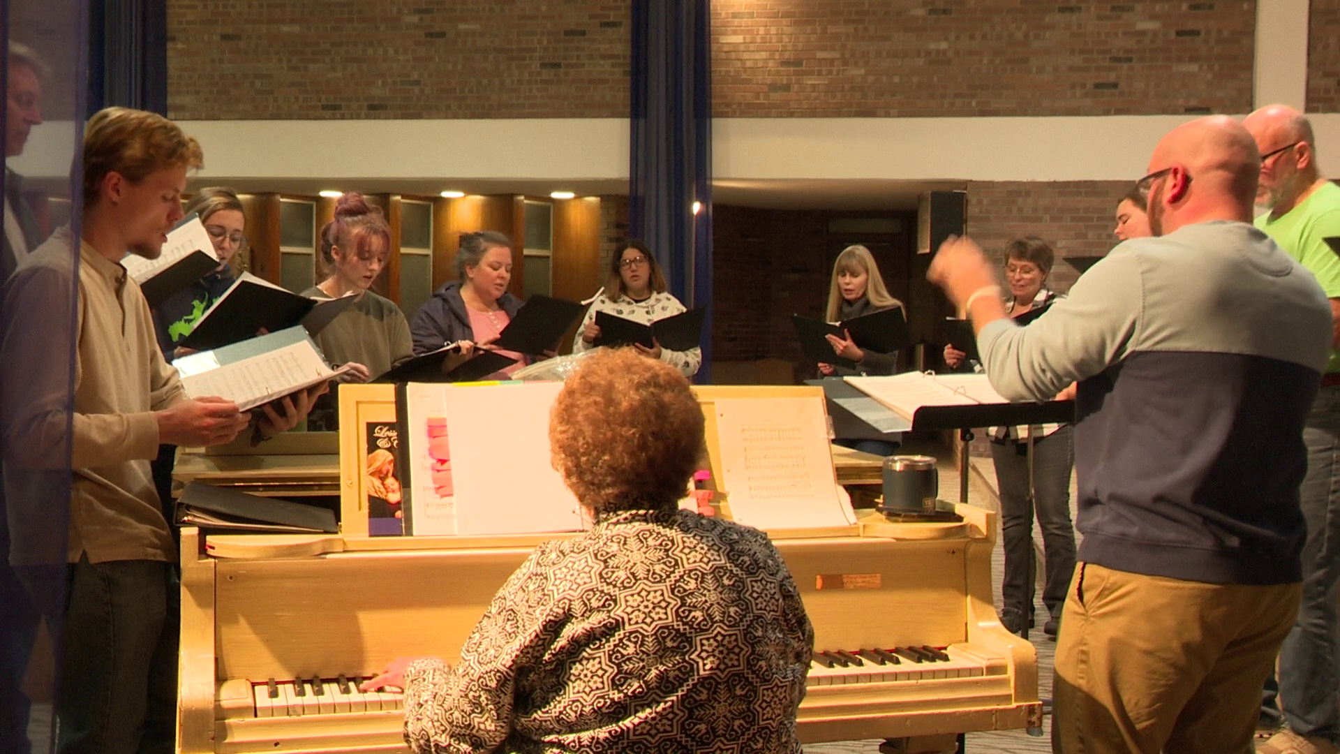 Preparing for 'Lessons and Carols' at University of Providence