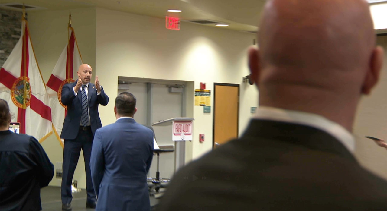 Joe Abruzzo confronts Blaise Ingoglia 