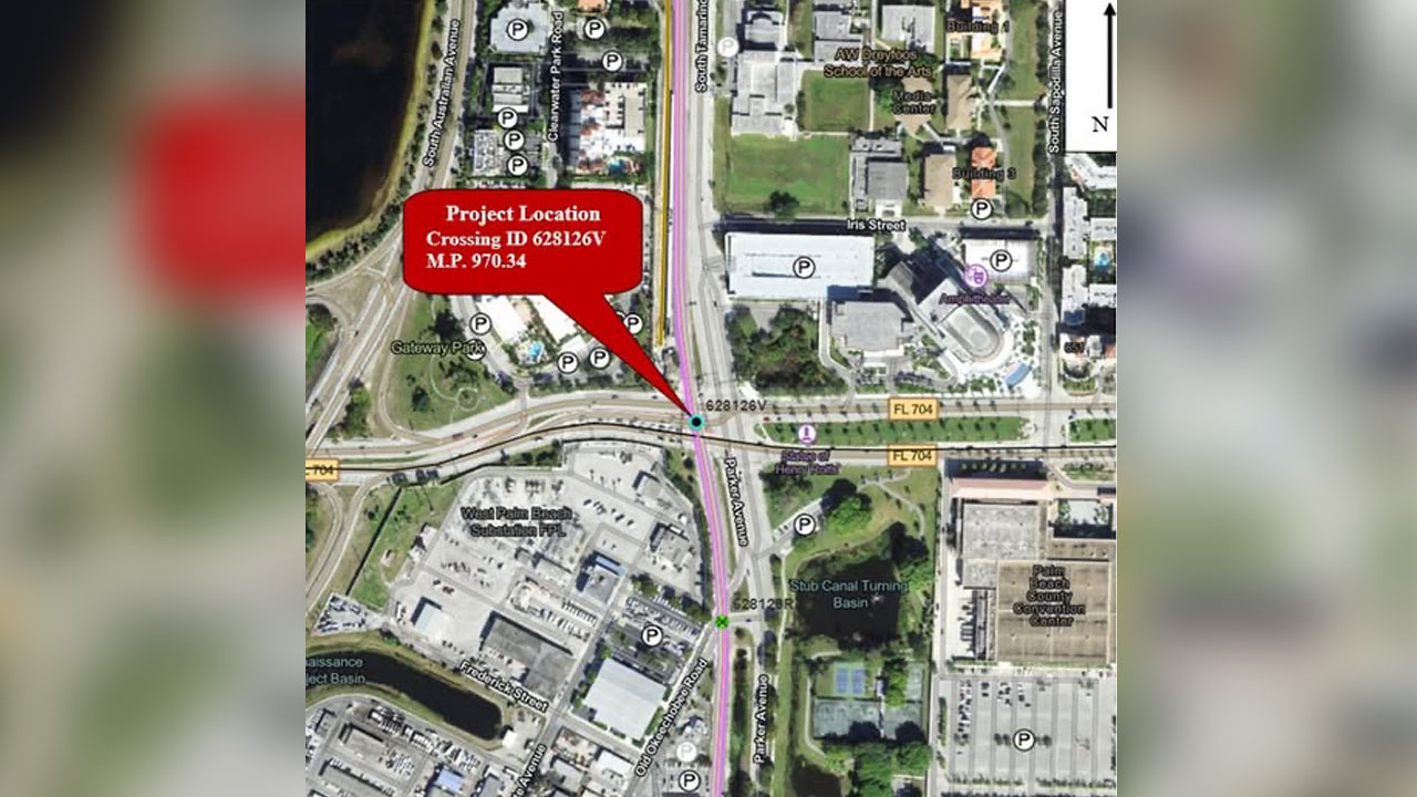 Palm Beach County Commissioner Gregg Weiss posted on his Facebook page that the intersection of Okeechobee Boulevard and Parker Avenue will be closed from Saturday, May 9, at 11 p.m., through Sunday, May 10, at 7 a.m.