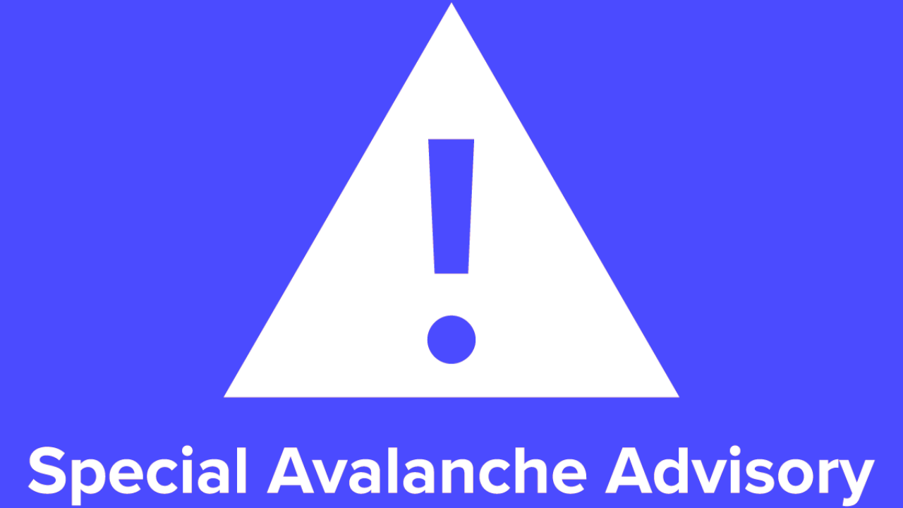 CAIC special avalanche advisory 