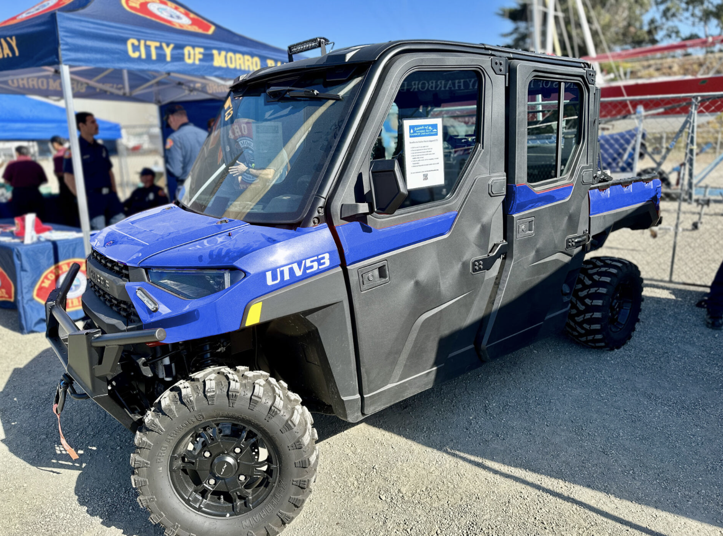 UTV Vehicle being fundraised by Friends of the Morro Bay Harbor Department 