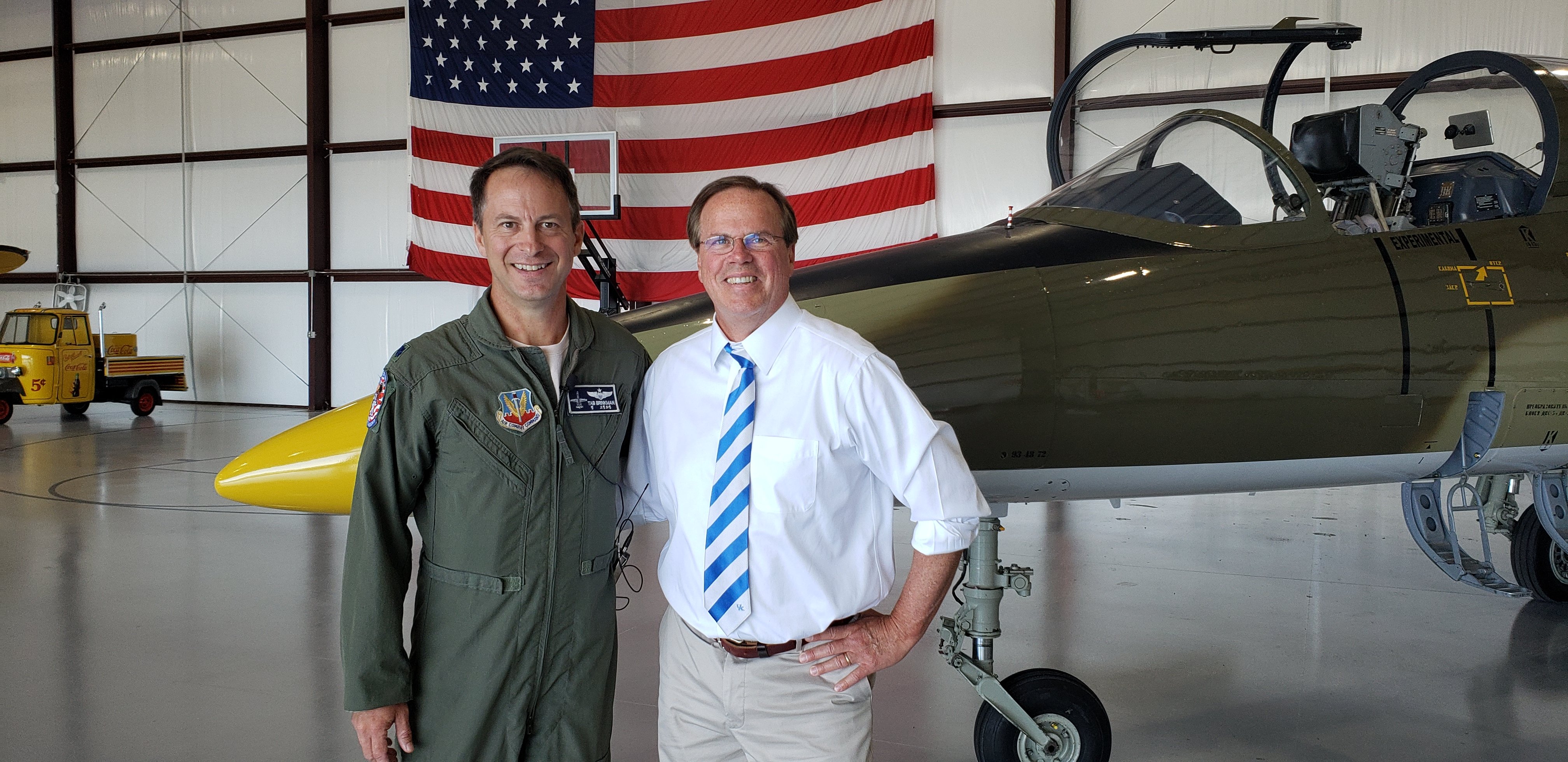Bill Meck and Lt. Col. Tab Brinkman
