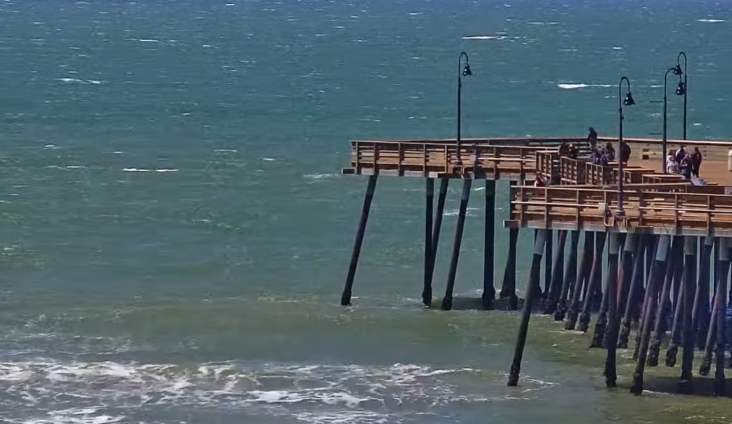 Pismo beach on a clear Tuesday in April