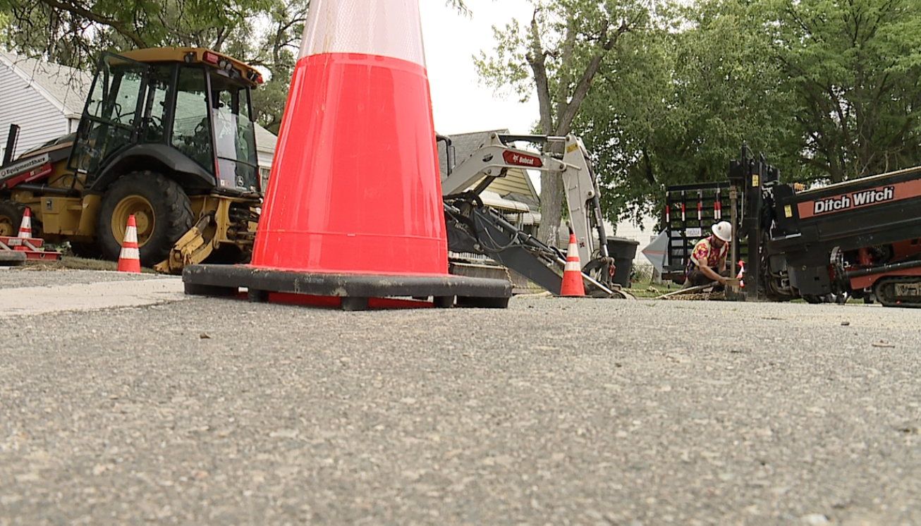Highland park water main leak 3