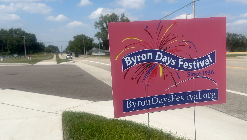 Byron Days Festival Sign