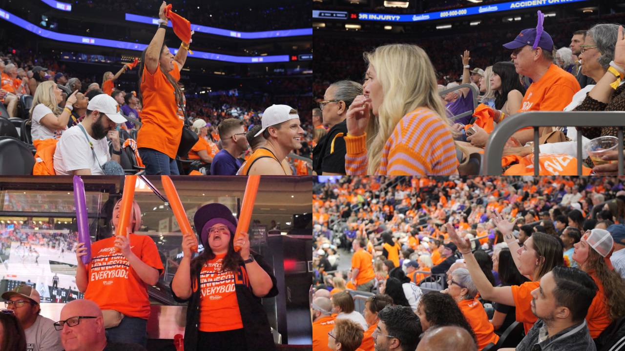X-Factor fans attend the 2025 WNBA Finals as the Phoenix Mercury face the Las Vegas Aces 