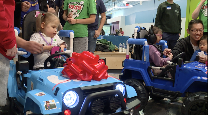 Four year old Lyla, a 2025 recipient 