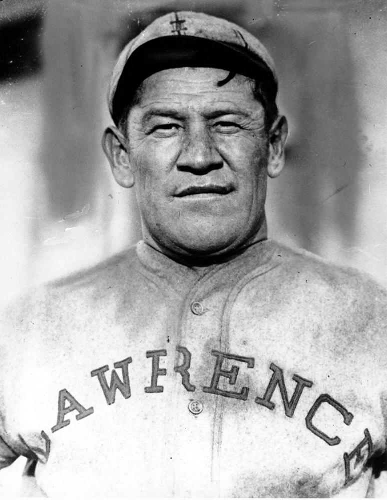 Jim Thorpe in his baseball uniform