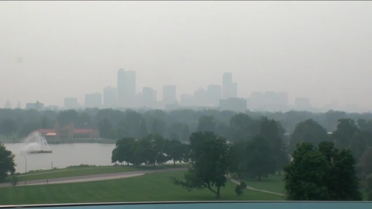 Sunday Aug 8 2021 smoke over Denver
