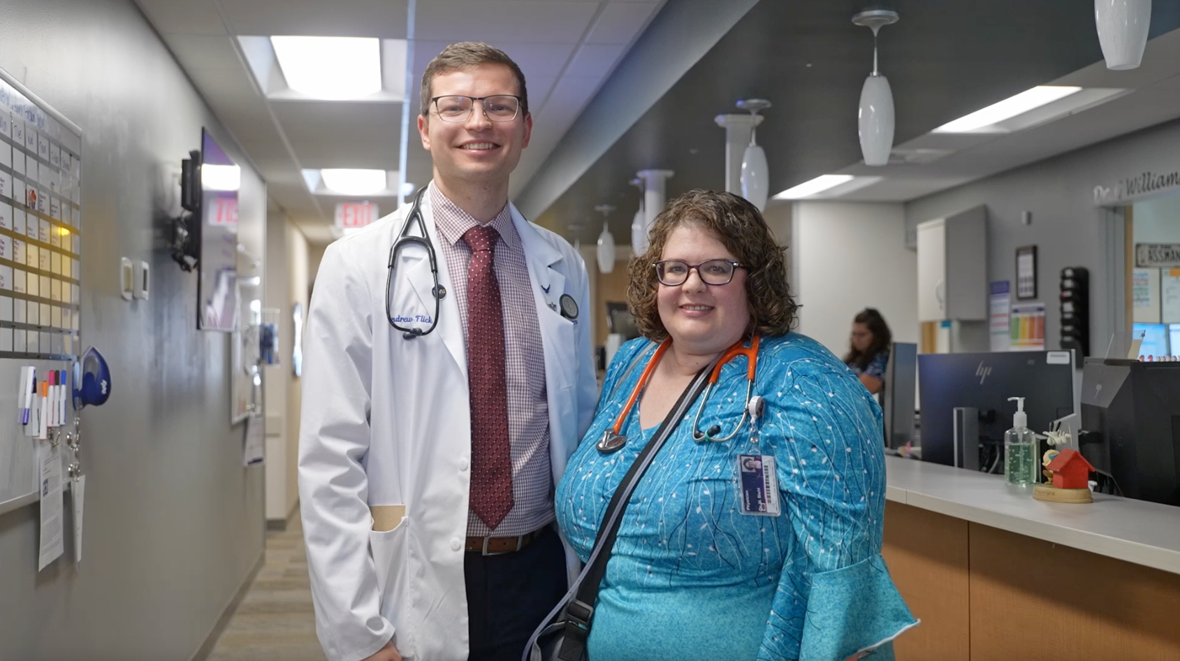 Andrew Flick and Dr. Molly Biehl 