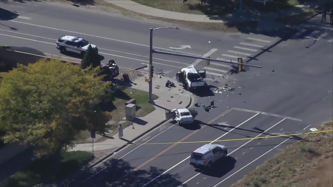 longmont police crash stolen vehicle