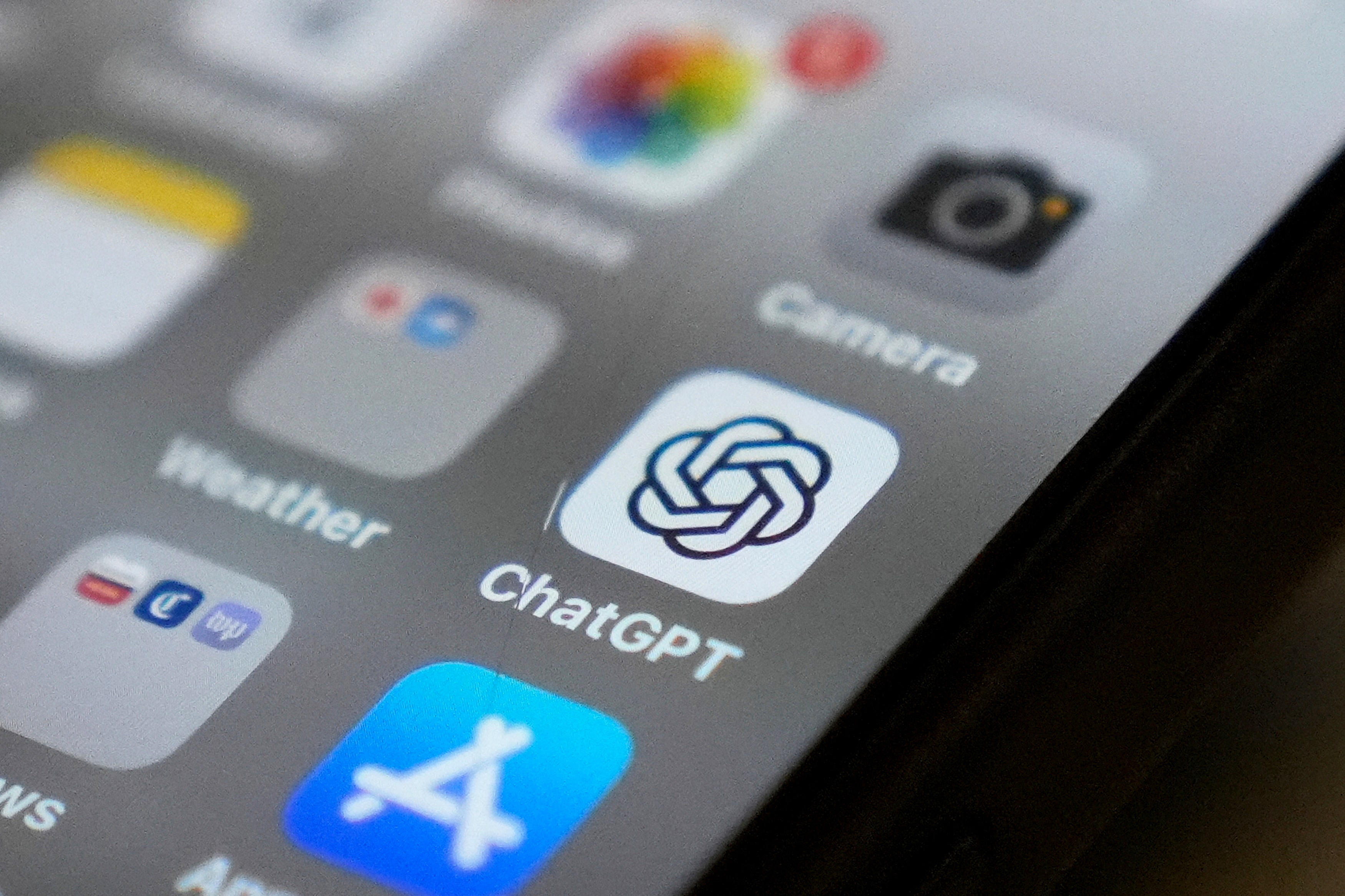 FILE - The Chat GPT app icon is seen on a smartphone screen, Aug. 4, 2025, in Chicago. 
