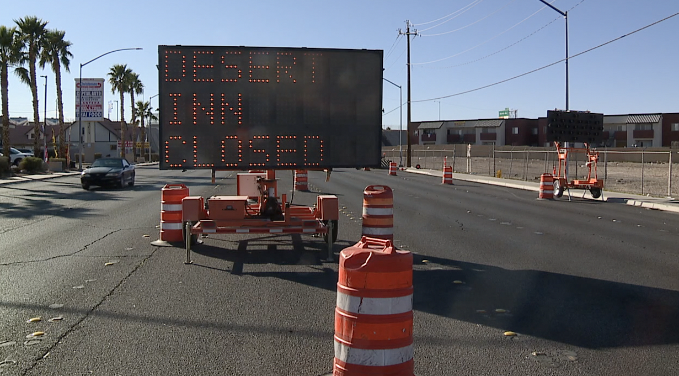 TRAFFIC TROUBLES: Desert Inn Road under I-515 closed starting Monday as crews work on bridge project