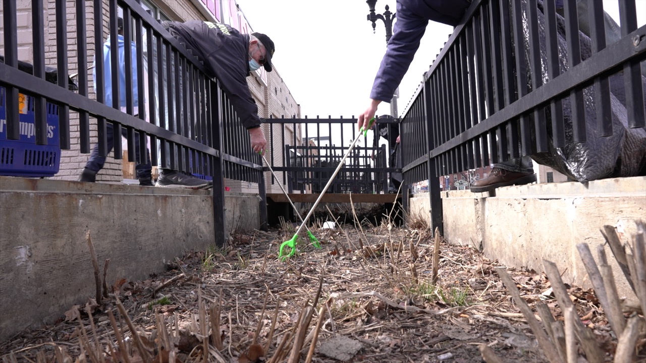 Storm drain in Downtown Lansing
