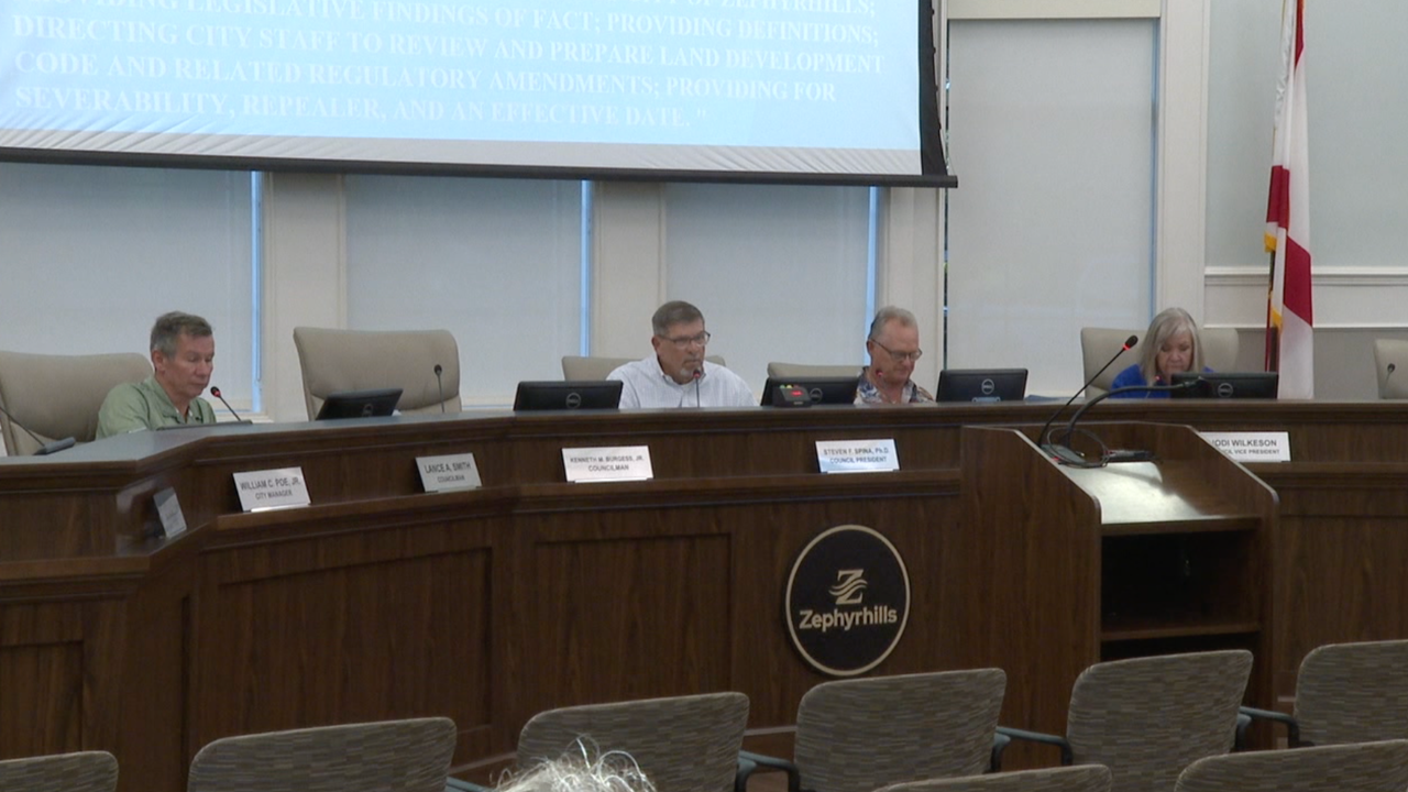 Zephyrhills City Council votes unanimously for 1 year moratorium on large-scale data centers
