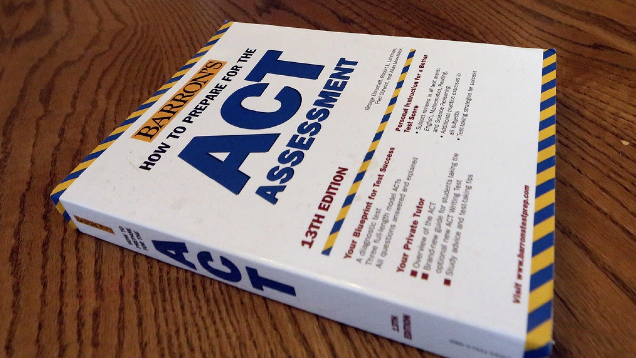 An ACT Assessment preparation book.