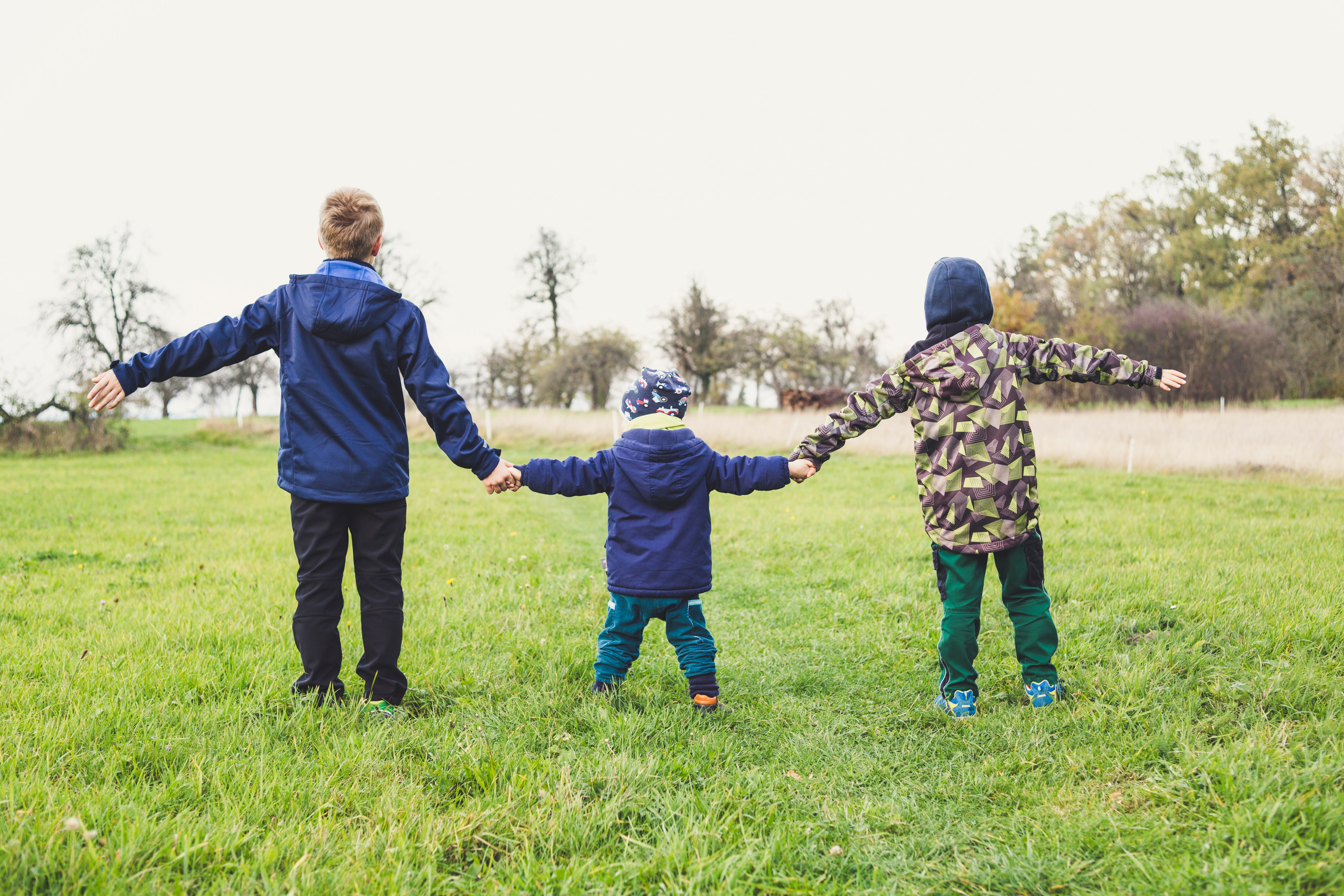 Children outside 