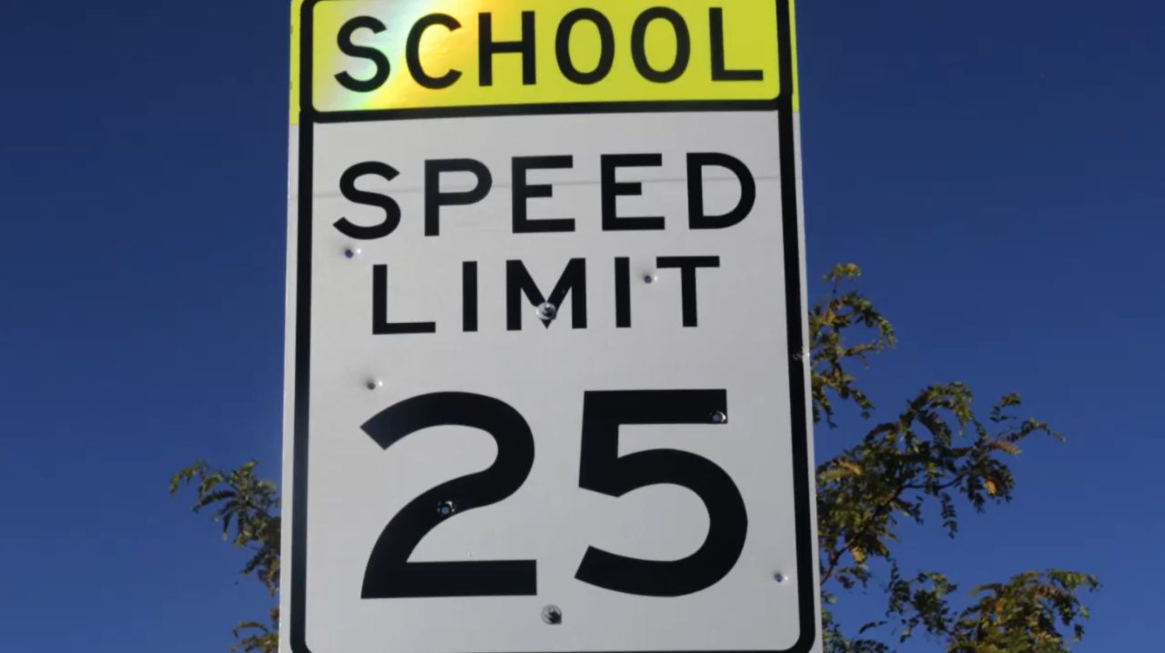 Gunshots on Speed Limit Sign