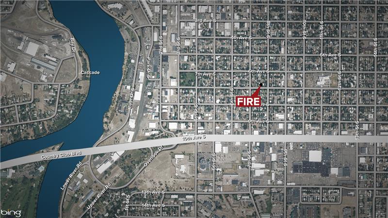 House fire started by fireworks