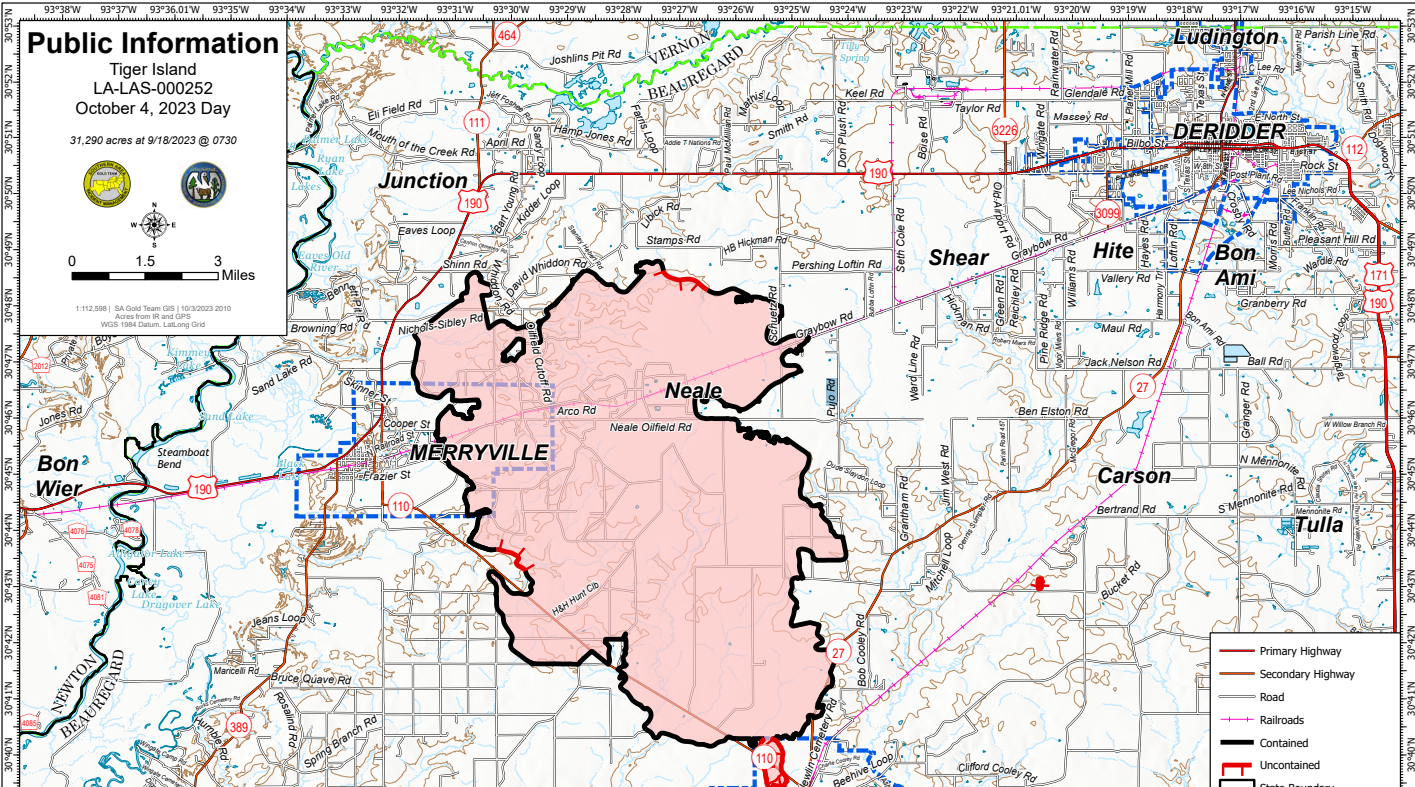 Tiger Fire Oct. 4