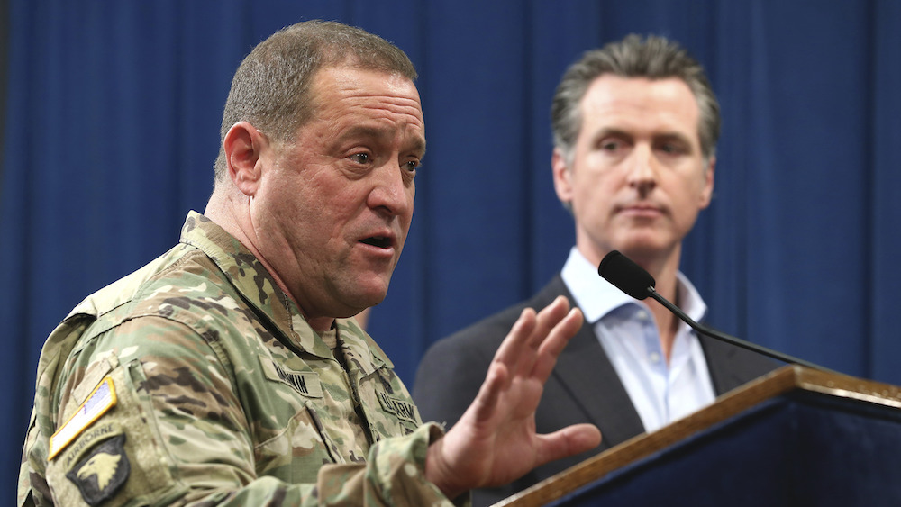 Plane used to monitor protests in Sacramento suburb where head of California National Guard lives